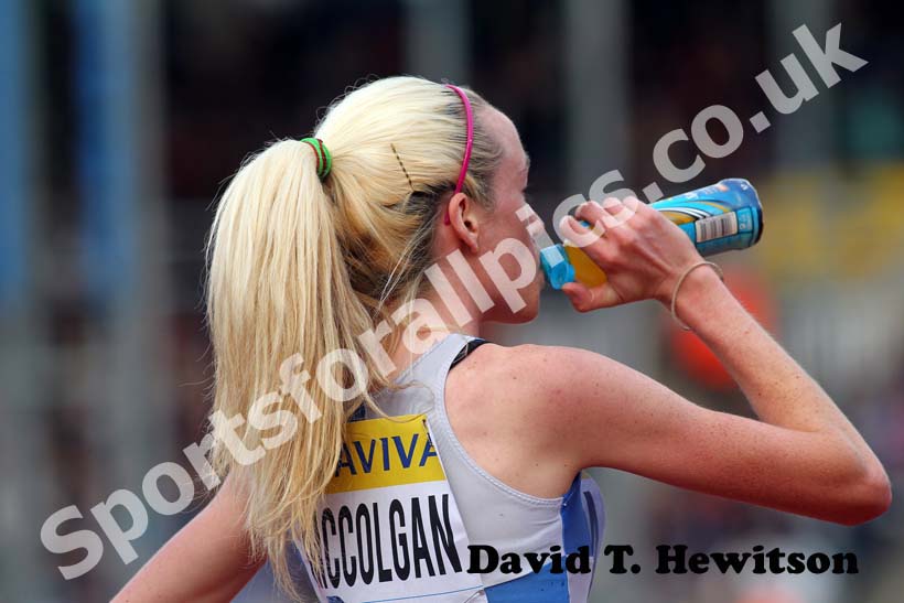 Eilish McColgan taking part in the 5000 metres at the Samsung Diamond League, Crystal Palace, London.